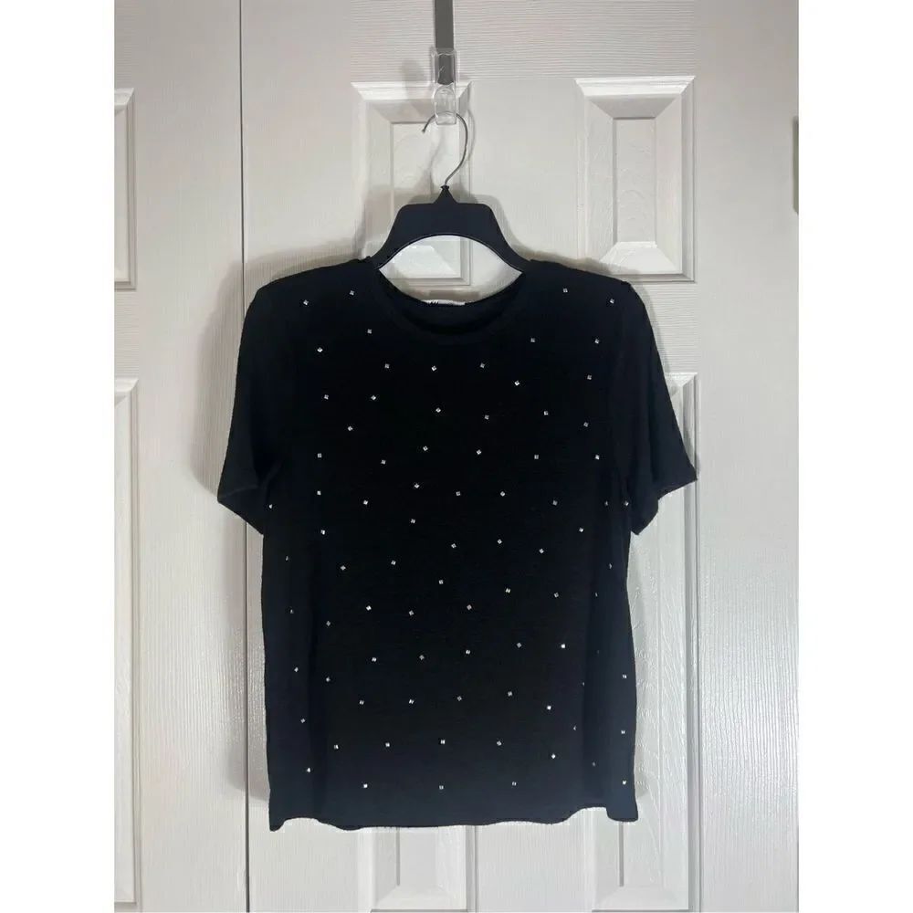 Zara Womens Black Sweater Blouse Size M